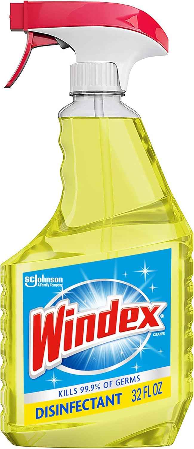 Windex Multipurpose Cleaner Disinfectant Spray Bottle, Packaging Designed to Prevent Leakage and Breaking, Surface Cleaning Spray, Citrus Fresh Scent, 23 Fl Oz
