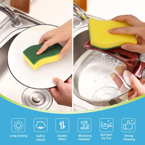 AIDEA Sponges Kitchen, 50 Pack Heavy Duty Dish Sponge, Cleaning Dish Scrubber for Home and Kitchen, Stink-Free Cleaning Supplies for Pots, Pans
