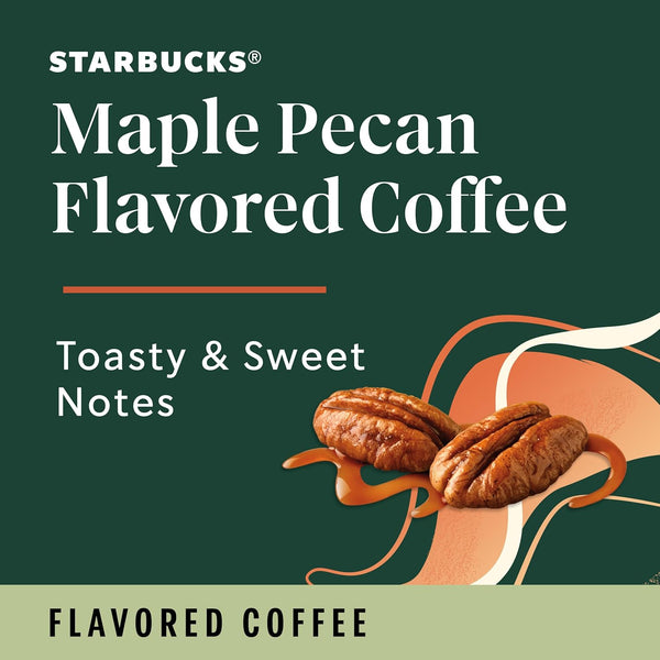 Starbucks Maple Pecan flavored ground coffee, 17 oz, hot or iced coffee brewing