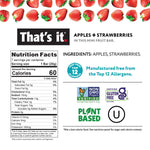 That's it. Mini Fruit Bars Variety 35 Pack No Sugar Plant-Based Vegan Gluten Free