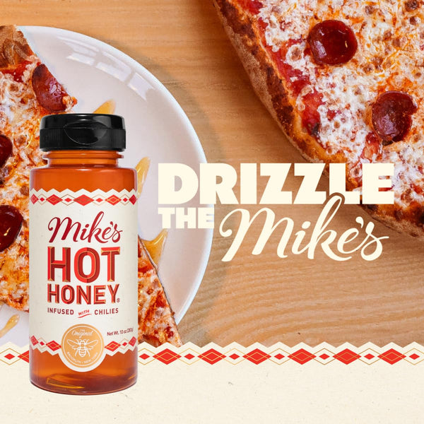 Mike's Hot Honey, 10oz Original Bottles, Spicy Honey Infused with Chili Peppers, Kosher, Gluten-Free, Paleo-Friendly