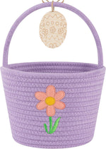 oiahomy-pink-easter-basket-with-handle-personalized-bunny-baskets-for-kids-and-gifts