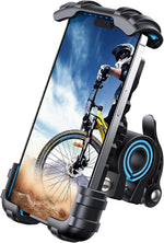 Lamicall Bike Phone Holder, Motorcycle Mount - Motorcycle Phone Holder, Handlebar Cell Phone Clamp, E-Bike Scooter Phone Clip for iPhone 17 Air Pro Max, 16 15 Plus, S20, 4.7 to 6.8" Smartphones