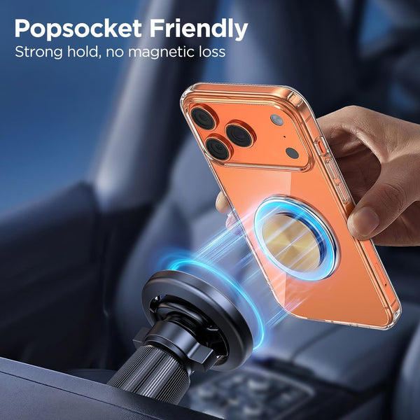Miracase Car Phone Holder for Magsafe [Strong Magnets] Magnetic Phone Holders for Your Car, 360°Adjustable Air Vent Hands Free Cell Phone Mount Cradle Fit iPhone 17-12 & All Smartphones, Black