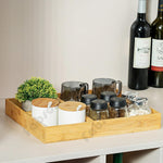 Bamboo Wood Drawer Organizer Set for Kitchen Bathroom Office
