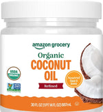 Amazon Grocery, Organic Refined Coconut Oil, 15 Fl Oz