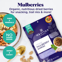 Organic White Turkish Mulberries for Snacks and Baking