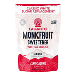 Lakanto Classic Monk Fruit Sweetener with Allulose, Gluten Free, Zero Calorie, Low Carb, Non GMO, Keto, 1 lb White Sugar Substitute