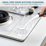 SetSail Dish Brush Set of 3 with Bottle Brush and Scraper Tip for Deep Cleaning