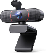 emeet c960 1080p webcam with 2 mics, 90° fov, usb type-a & a-to-c adapter, plug&play computer camera
