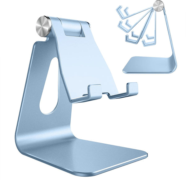 Adjustable Aluminum Phone Stand for Mobile Phones and E-Readers