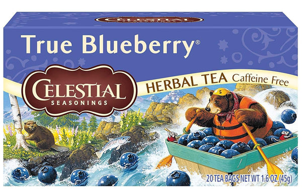 Celestial Seasonings Herb Tea True Blueberry 20 Bag Pack of 2