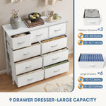 DUMOS Dresser for Bedroom Storage Organizer with 9 Drawers