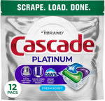 Cascade Platinum Dishwasher Pods, Dishwasher Detergent, Dish Detergent Soap, Fresh, 71 count