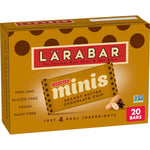 Larabar peanut butter chocolate chip mini bars, gluten free vegan, 20-count snack size