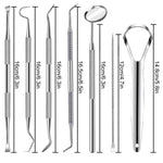 7-piece stainless steel dental kit for personal and pet use