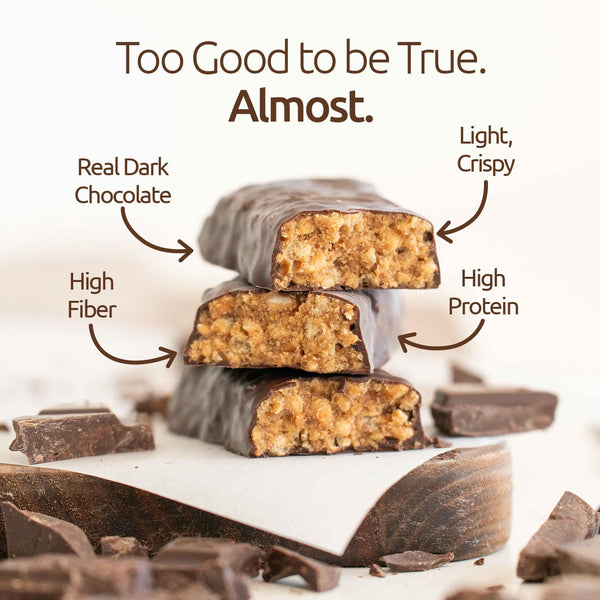 NuGo Slim Dark Chocolate Crunchy Peanut Butter Protein Bars, 24 Count