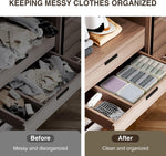 DIMJ 15-Piece Drawer Organizer Set for Bedroom and Closet Storage