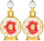 swiss arabian layali rouge 0.5 oz luxury perfume oil fragrance with mango rose and coconut notes