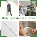 15pcs Crevice Cleaning Brush, Hard Bristle Scrub Brushes Tools, Multifunctional Grout Brush for Home, Bathroom, Ktichen, Window and Corners