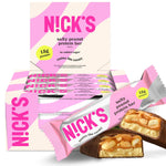 N!CK'S Protein Bars Salty Peanut Chocolate, 12-Count Box, 15g Protein, 200 Calories