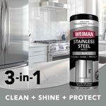 Weiman Stainless Steel Cleaner 30 Count Cleaning Wipes For Stainless Steel Surfaces No Streaks Residue Cleaning Supplies