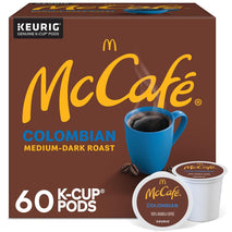 McCafe Colombian Single Serve Coffee Keurig K-Cup Pods Medium Roast 60 Count