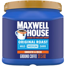 Maxwell House 27.5oz Medium Ground Coffee, Original Roast Flavor
