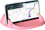 Car Phone Holder, Car Phone Mount Silicone Car Pad Mat for Various Dashboards, Slip Free Desk Phone Stand Compatible with iPhone, Samsung, Android Smartphones, GPS Devices and More, Black