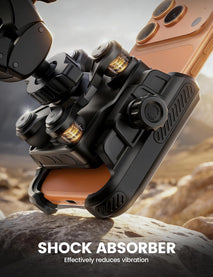 Lamicall Motorcycle Bike Phone Mount - [Upgrade Vibration Dampener] [Camera Friendly] Bike Phone Holder Handlebar Clamp, Bicycle Cell Phone Mount, iPhone 17 16 Pro Max, Galaxy S25 Ultra, 6-7.2" Phones