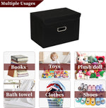 StoreOne Fabric Storage Cube Bins for Home and Bedroom Organization