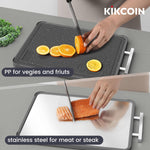 304 Stainless Steel Double Sided Cutting Boards for Kitchen
