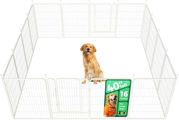 FXW Rollick Unleashed Dog Playpen for Indoor, Yard, RV Camping, 24 inch 8 Panels for Small and Puppy Dogs, Black│Patented