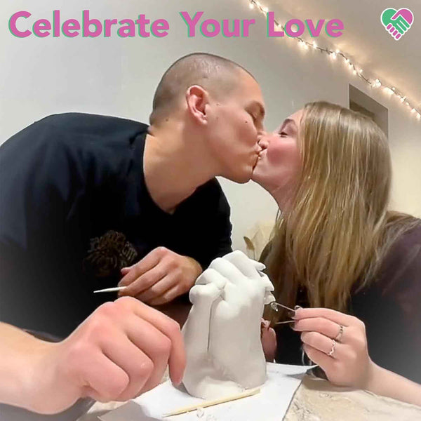 Luna Bean Hand Casting Kit - Original Hand Mold Kit for Couples - Valentine's Day Gifts for Him and Her