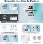 Valentines Day Gifts for Him and Her, 40 Scratch Off Date Ideas and Games