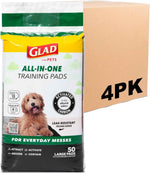 Glad for Pets Black Charcoal Puppy Training Pads with Odor Control and Pheromone Attractant, Leak Resistant Dog Potty Pads for House Training Puppies and Dogs, 23 x 23 in, 50 Count