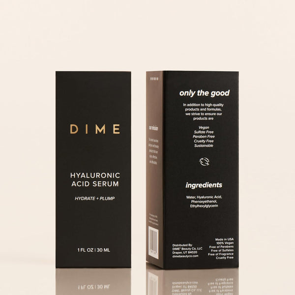 dime beauty hyaluronic acid serum, 1 oz / 30 ml, ultra hydrating face serum