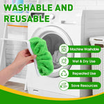 Reusable Microfiber Mop Pads for Floor Cleaning, 14-Piece Set, Compatible with Sweeper Mops and Dry Sweeping Cloths