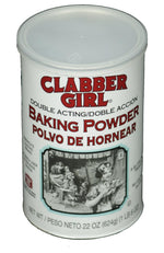 Clabber Girl Double Acting Baking Powder, Gluten-Free, Vegan, 8.1 Oz Can