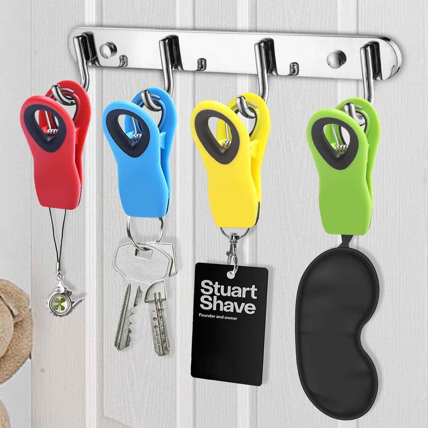 12 Pack Chip Clips, Magnetic Bag Clip with Airtight Seal for Chips, Bread, Snacks, Fridge Organizer Kitchen Storage Clips Multicolor