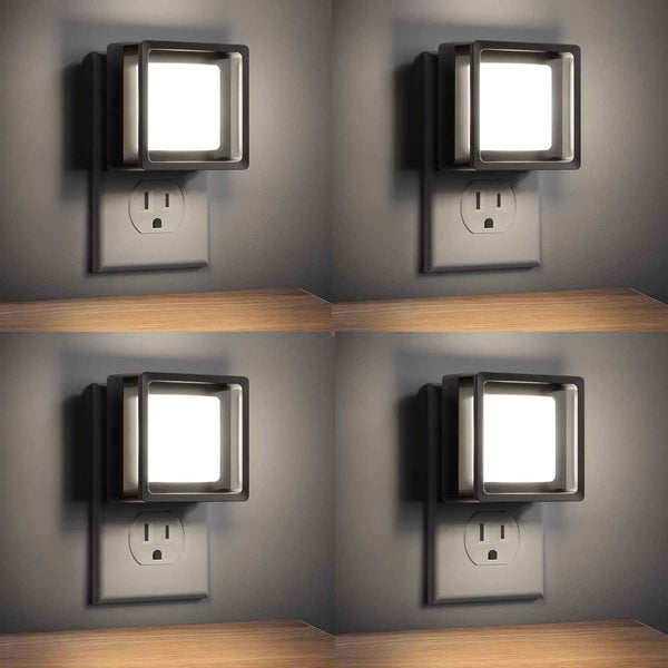 DORESshop LED Night Light, Night Lights Plug Into Wall [2 Pack] with Dusk-to-Dawn Sensor, Dimmable Nightlights, Adjustable Brightness for Bathroom, Hallway, Bedroom,Kids Room,Stairway,Soft White