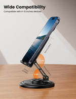 Lamicall Cell Phone Stand for Desk with 360° Rotation and Multi-Angle Adjustment