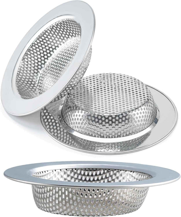 2 Pcs Sink Strainer for Most Kitchen Sink Drain Basket, Upgraded Double-Layer Safe Design Kitchen Sink Strainer (Outer Diameter 4.5 Inch)