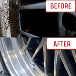 4-pack long handle wheel brush kit for cleaning wheel and tire with soft and stiff brushes