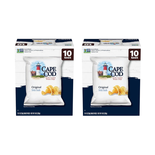 Cape Cod Variety Pack Chips, 20 Count 1 Oz, Gluten-Free Snack