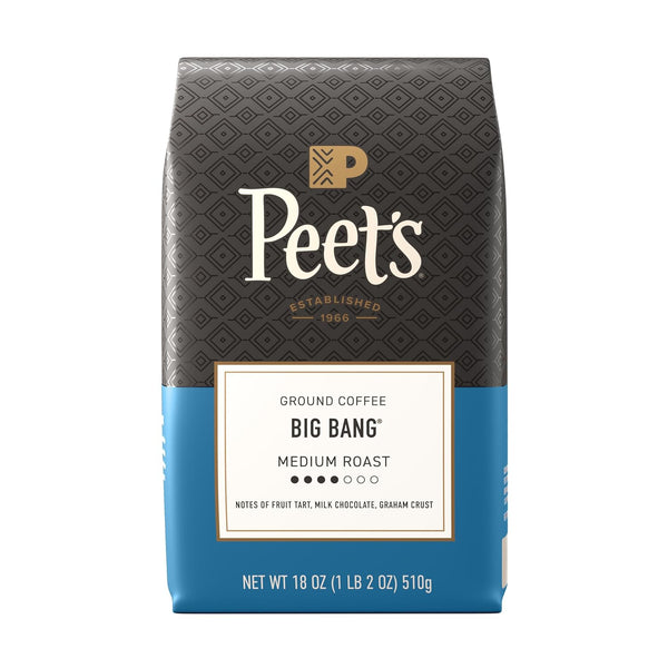 Peet's Big Bang 18 Ounce Medium Roast Ground Arabica Coffee Bag
