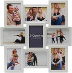 Melannco 18x23 Inch Black Collage Picture Frame - Multi-photo Frame with 12 Openings - Six 6x4 and Six 4x6 Slots - Wall Mounted Gallery Frame for Family Photos - Home Decor Multi-picture Frame