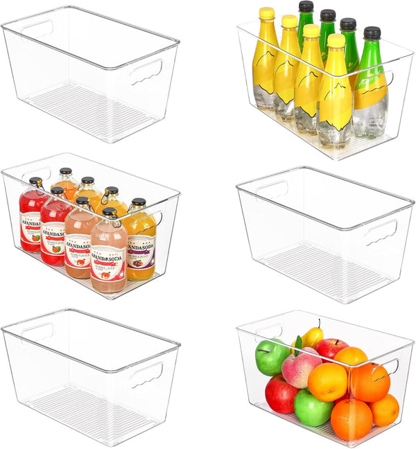 Clear Plastic Storage Bins for Home Organization and Storage