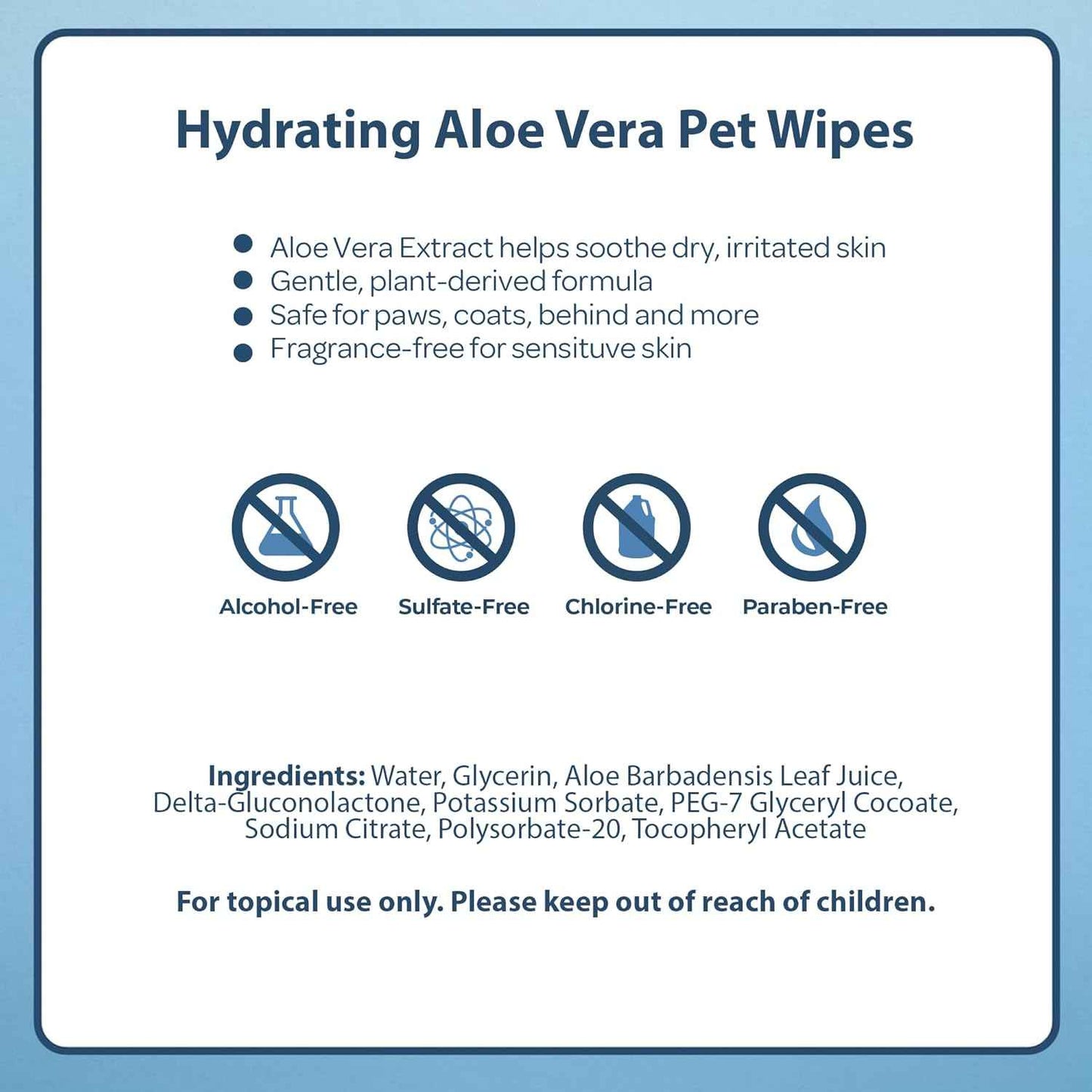 Best Pet Supplies Pet Wipes for Dogs - Dog Wipes Cleaning Deodorizing, for Coats, Ears, Paws - Hydrating, Aloe Vera