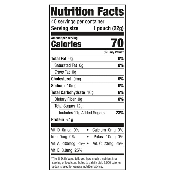 Funables Mixed Berry Fruity Snacks, 40 individually wrapped pouches, 32 oz, 40 ct